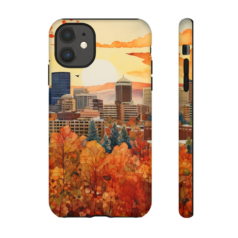 An Urban Autumn Overlook - Impact Resistant Phone Case iPhone 11 Matte